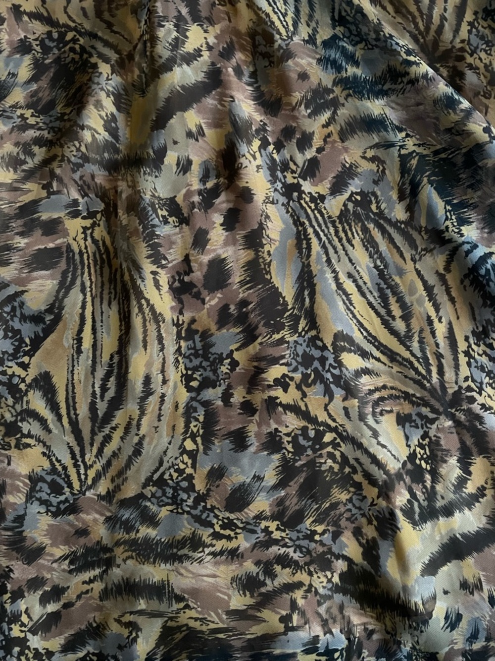 Animal print vintage chiffon circle skirt - Picture 14 of 14